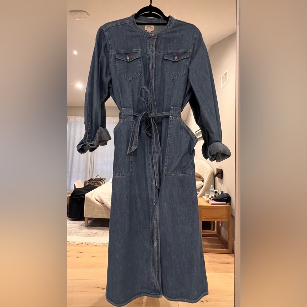 J. Crew Denim Shirt Dress. Size 10